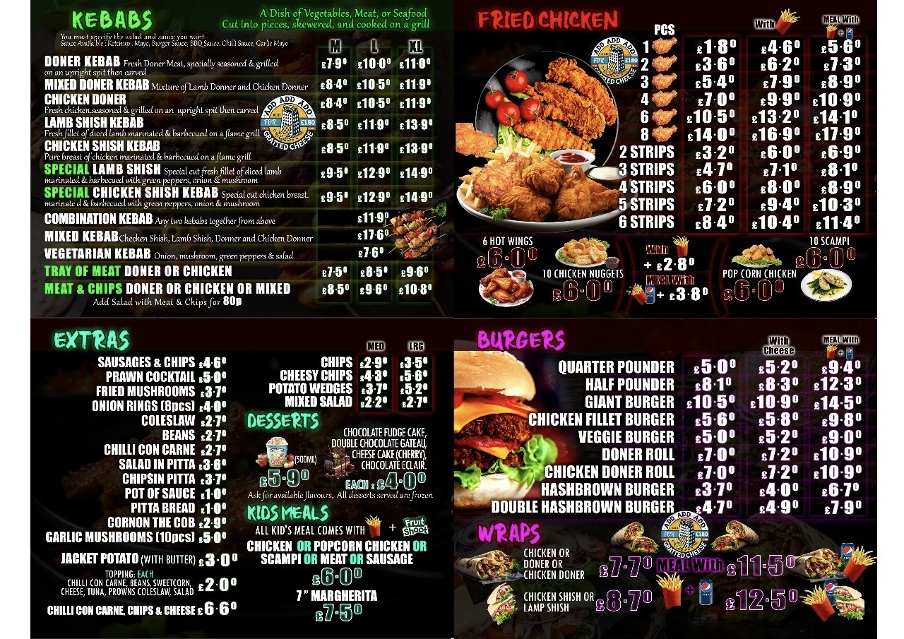 Full Menu